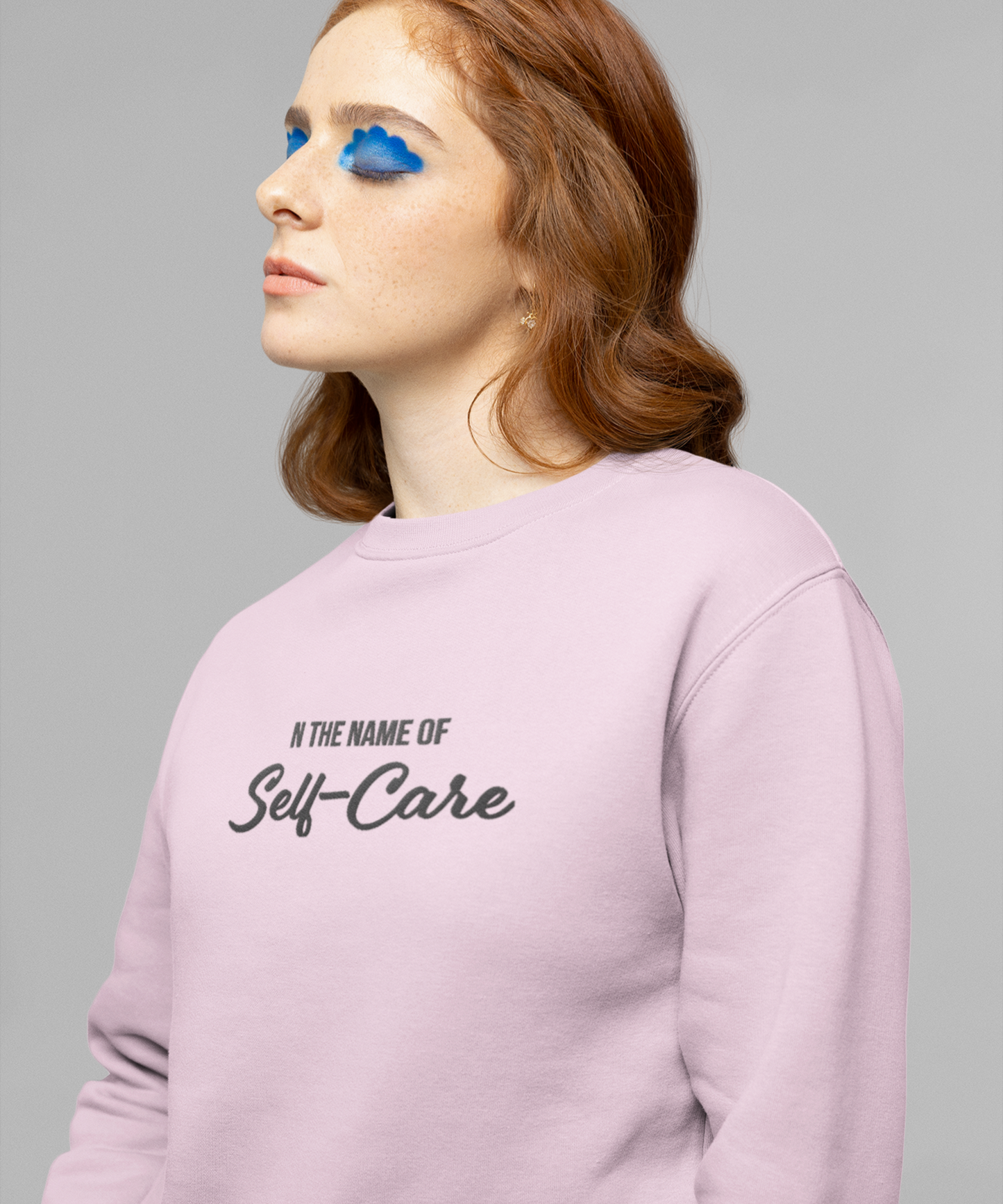 Self-Care Embroidered Sweatshirt