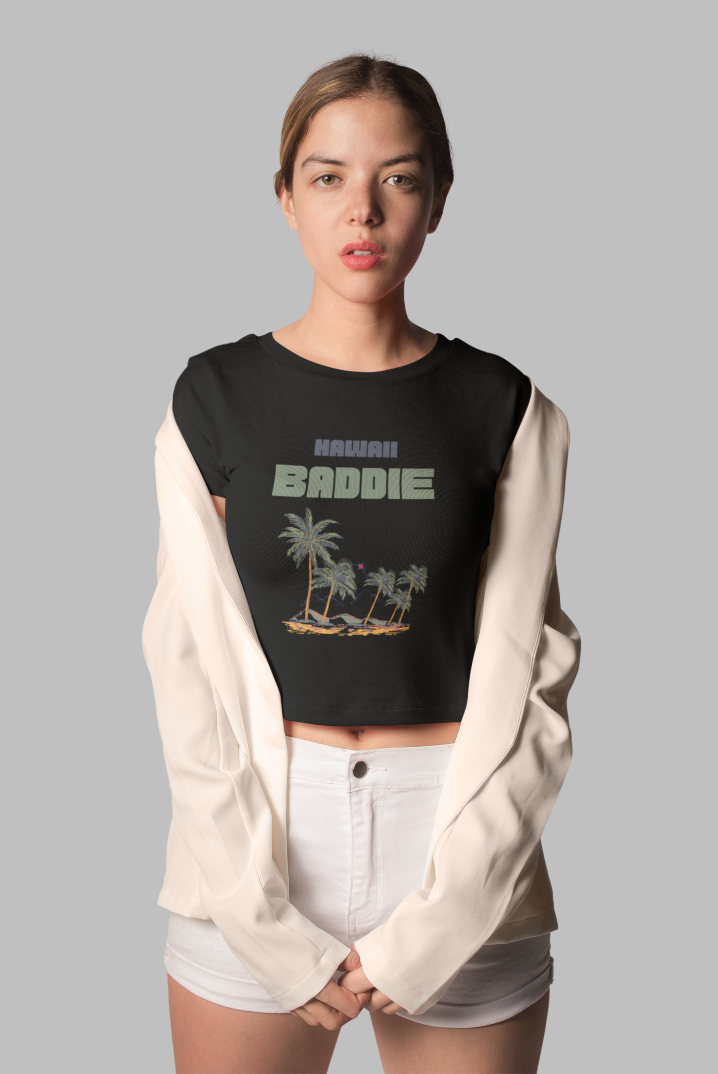 Hawaii Baddie Women’s Crop Tee