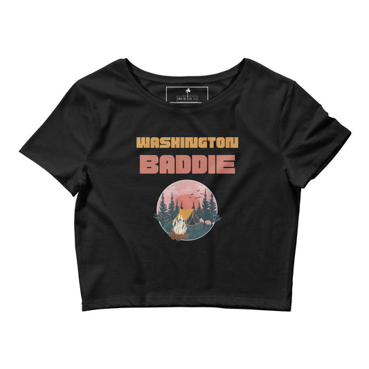 Washington Baddie Women’s Crop Tee