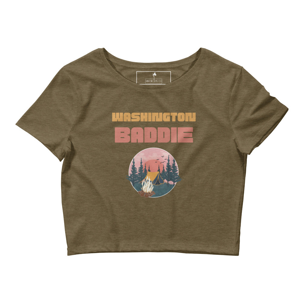 Washington Baddie Women’s Crop Tee