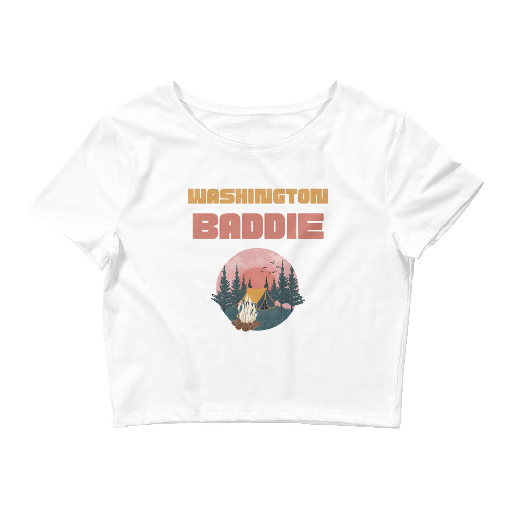 Washington Baddie Women’s Crop Tee