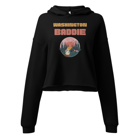 Washington Baddie Crop Hoodie