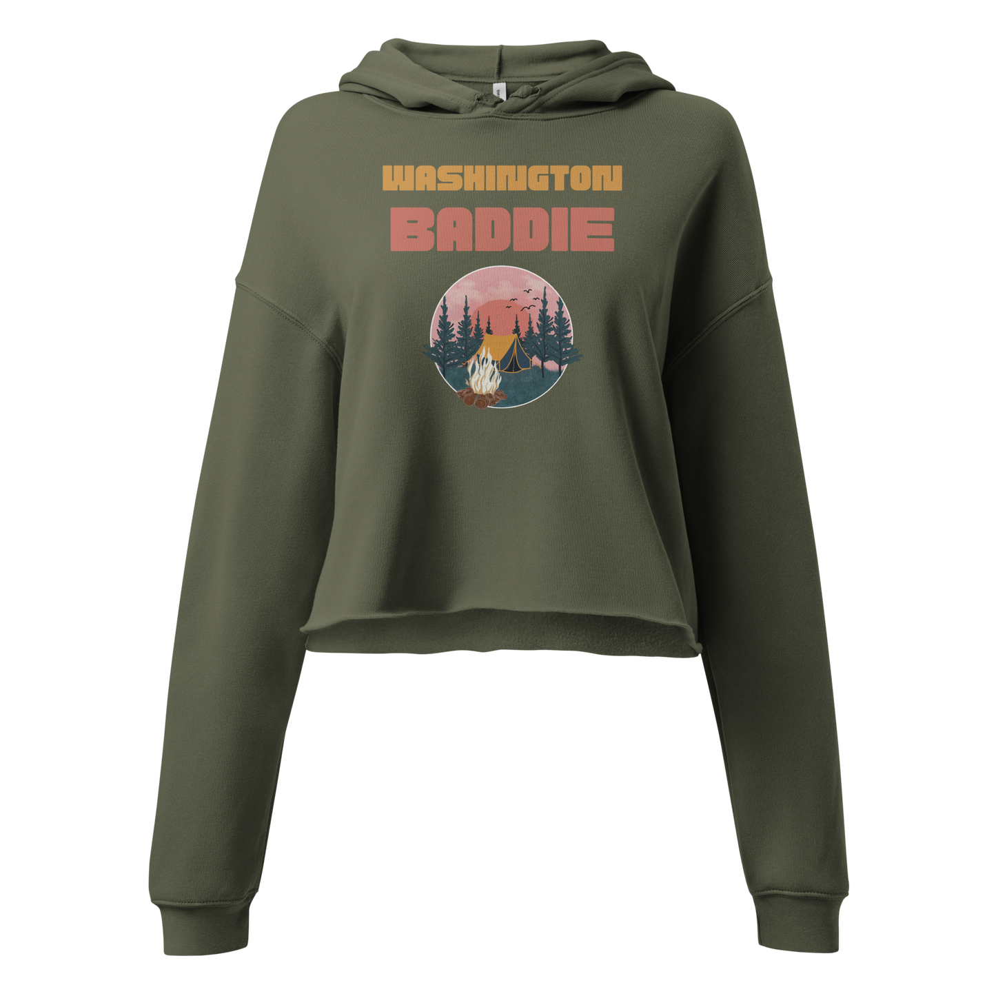 Washington Baddie Crop Hoodie