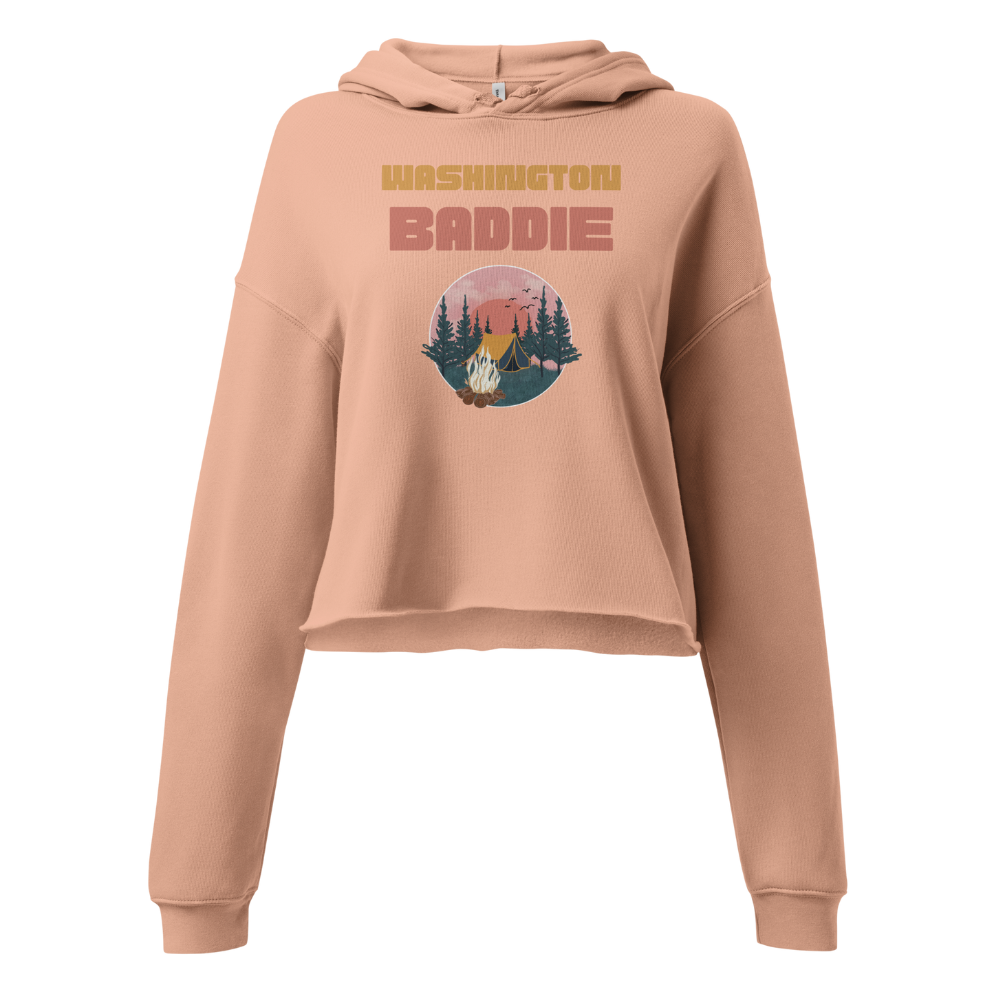 Washington Baddie Crop Hoodie