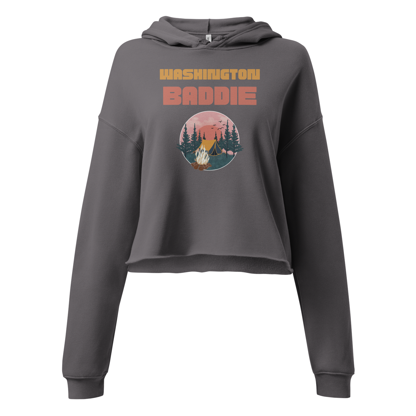 Washington Baddie Crop Hoodie